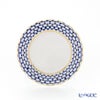 ロシア食器 インペリアル・ポーセリン コバルトネット プレート 15cm ペア