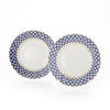 ロシア食器 インペリアル・ポーセリン コバルトネット プレート 15cm ペア
