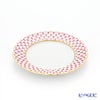 ロシア食器 インペリアル・ポーセリン ブルース（ピンクネット） プレート 18cm ペア