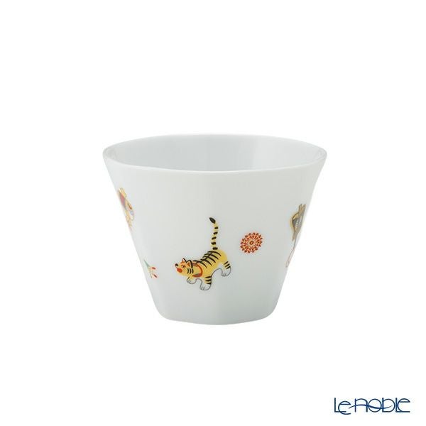 香蘭社 節句文 春駒＆鯛車 カップ130ml＆ソーサー13cm ピンク＆グリーン ペア