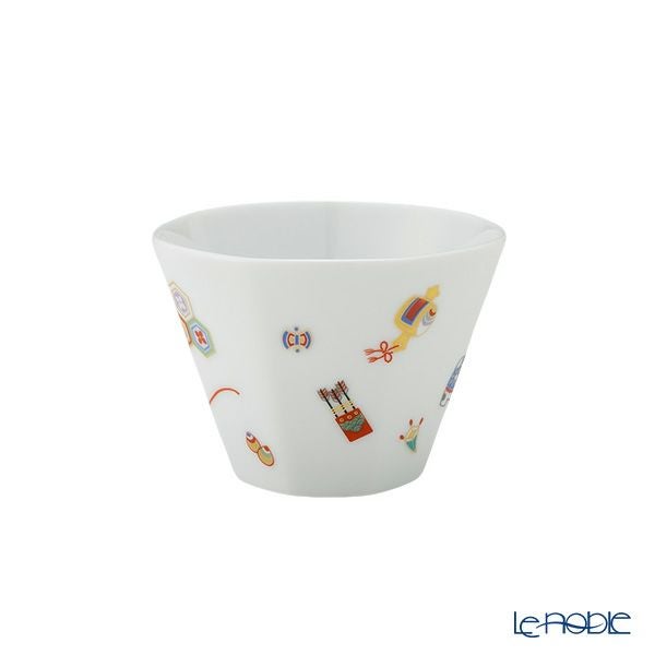 香蘭社 節句文 春駒＆鯛車 カップ130ml＆ソーサー13cm ピンク＆グリーン ペア