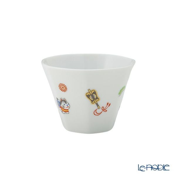 香蘭社 節句文 春駒＆鯛車 カップ130ml＆ソーサー13cm ピンク＆グリーン ペア