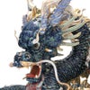 リヤドロ 臥龍 ペア（Blue＆Gold） HIGH PORCELAIN 台座付