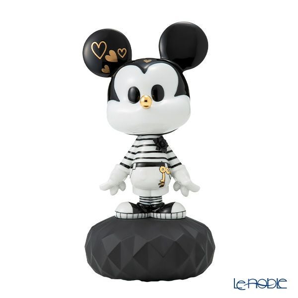 リヤドロ ミッキーマウス ＆ ミニーマウス（Black ＆White） ペア 09601 ＆ 09707