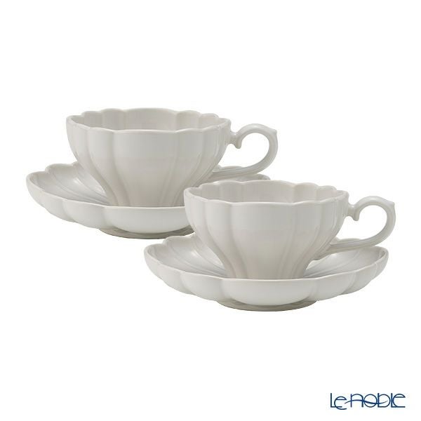 マルミツポテリ スタジオエム ルブケ カップ＆ソーサー 190ml ホワイト ペア