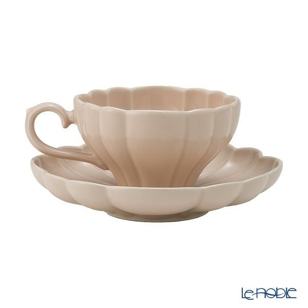 マルミツポテリ スタジオエム ルブケ カップ＆ソーサー 190ml ペールグリーン＆ペールピンク ペア