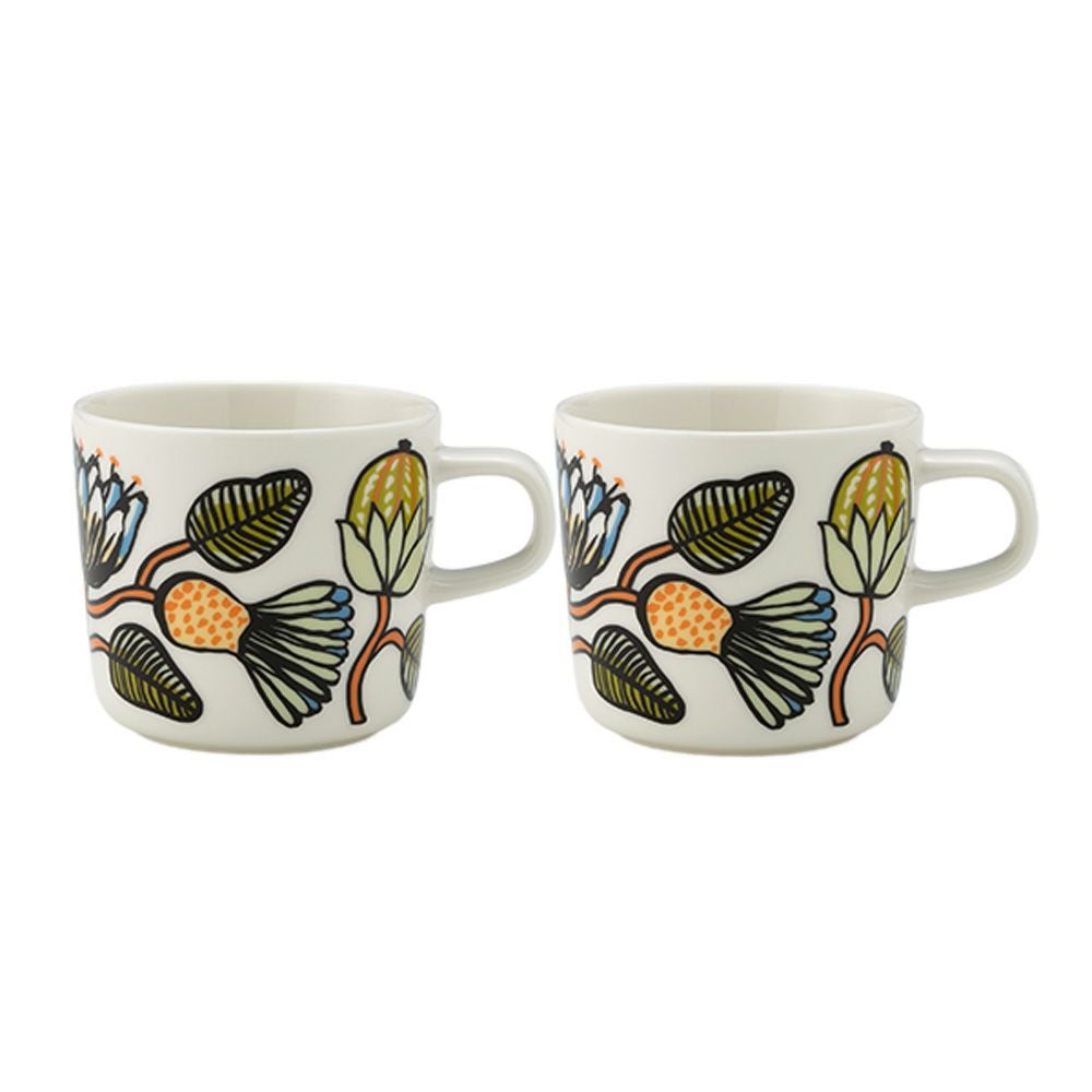 マリメッコ（marimekko） Tiara ティアラ コーヒーカップ 200ml ペア
