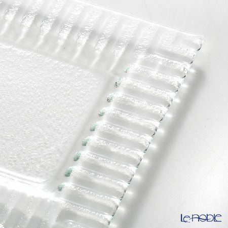 モダンボヘミア クビス 長方形プレート 21.3×12.8cm エクストラクリア ペア