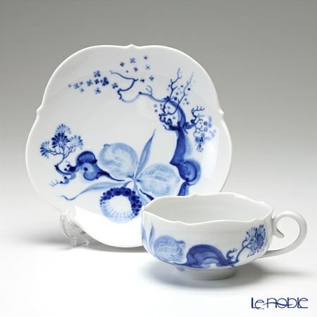 マイセン（Meissen） ブルーオーキッド トリオセット