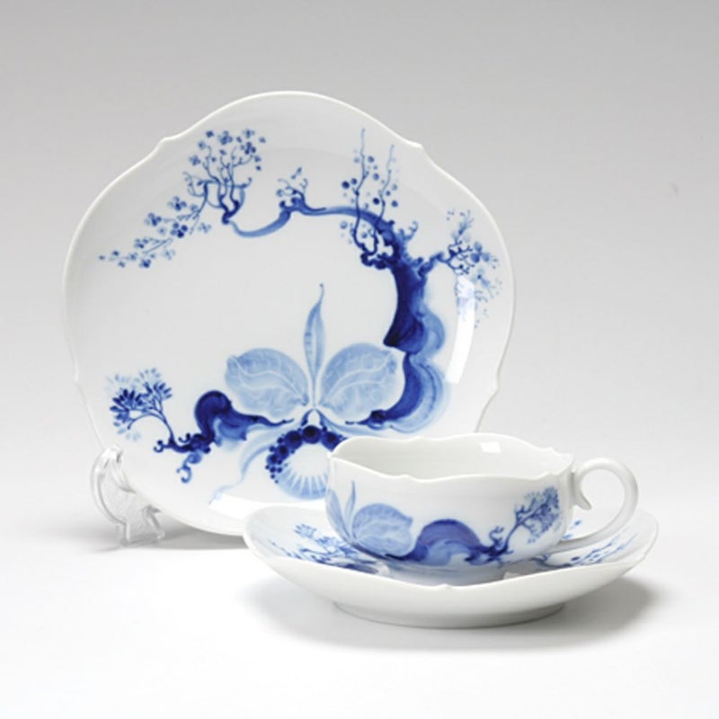 マイセン（Meissen） ブルーオーキッド トリオセット