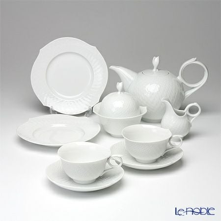 マイセン（Meissen） 波の戯れホワイト 2人用 ティー7点セット