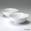 マイセン（Meissen） 波の戯れホワイト 000001／29411 サラダボウル 14.5cm ペア