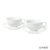 マイセン（Meissen） 波の戯れホワイト 000001／29633 ティーカップ＆ソーサー 170ml ペア