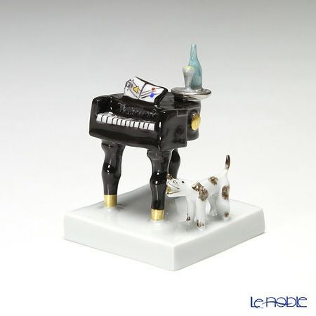 マイセン（Meissen） マイセン人形 900300／60663＆901300／60664 クラウン ピアニスト＆ピアノセット