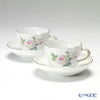 マイセン（Meissen） ホワイトローズ 029510／00582 コーヒーカップ＆ソーサー 200ml ペア