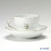 マイセン（Meissen） ホワイトローズ 029510／00582 コーヒーカップ＆ソーサー 200ml ペア