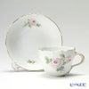 マイセン（Meissen） ホワイトローズ 029510／00582 コーヒーカップ＆ソーサー 200ml ペア