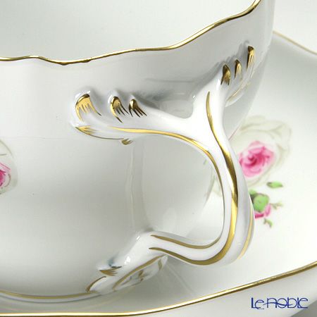 マイセン（Meissen） ホワイトローズ 029510／00582 コーヒーカップ＆ソーサー 200ml ペア