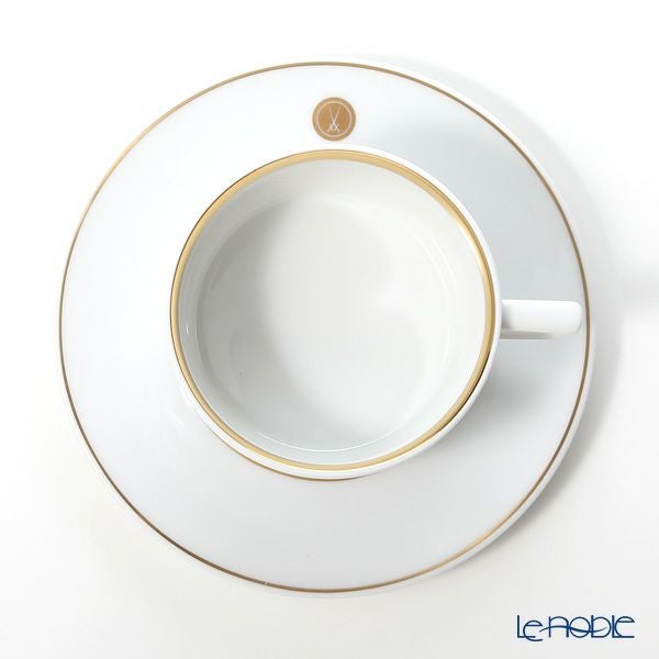 マイセン（Meissen） スウォード ラグジュアリーゴールド 99A371-41633 ティーカップ＆ソーサー 150ml／14.5cm ペア