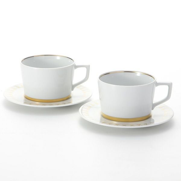 マイセン（Meissen） スウォード ラグジュアリーゴールド 99A371-41633 ティーカップ＆ソーサー 150ml／14.5cm ペア