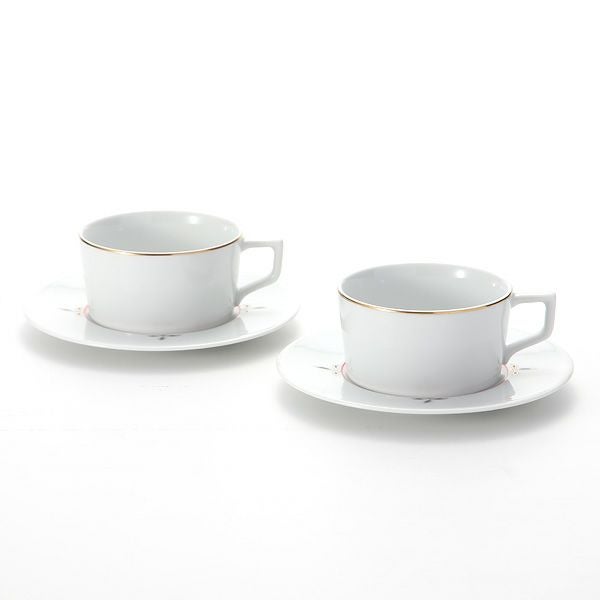 マイセン（Meissen） ノーブルブルー 802490-41633（98A077-41623／562） ティーカップ＆ソーサー 150ml （ブロッサムツィッグ） ペア