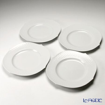 マイセン（Meissen） 波の戯れホワイト 000001／29479 プレート 28.5cm 4枚セット