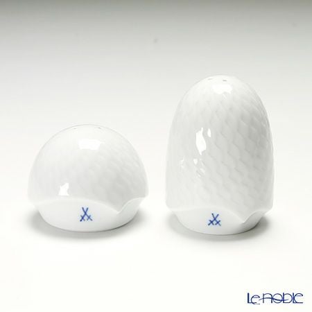 マイセン（Meissen） 波の戯れホワイト 000001 ソルト 7cm＆ペッパー 6cm