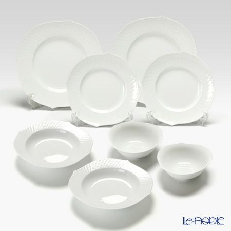 マイセン（Meissen） 波の戯れホワイト 2人用 8点セット