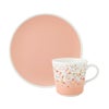 ナルミ ポーチュラカ 2ピースセット マグカップ 340ml ＆プレート21cm ピンク