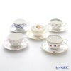 ノリタケ ティー・コーヒー碗皿 T59387A 5客アソートセット 絵変り