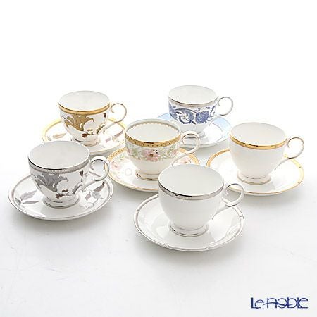 ノリタケ ティー・コーヒー碗皿 T50788A 6客アソートセット 絵変り