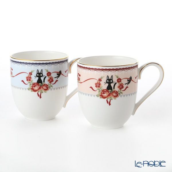 ノリタケ 魔女の宅急便 マグカップ（MJ58186） ピンク（H-612L）＆ブルー（H-613L）ペア