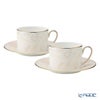 プラウナ プレミアム サテンスティッチ ティーカップ＆ソーサー 200ml ペア
