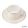 プラウナ プレミアム サテンスティッチ ティーカップ＆ソーサー 200ml ペア