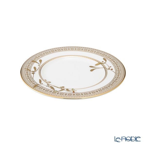 プラウナ ジュエリー スワロフスキーエレメント ゴールデンリーブス プレート 17cm ペア