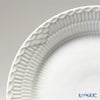 ロイヤルコペンハーゲン（Royal Copenhagen） ホワイト フルーテッド ハーフレース プレート（フラット） 25cm ペア 1128625／1017295