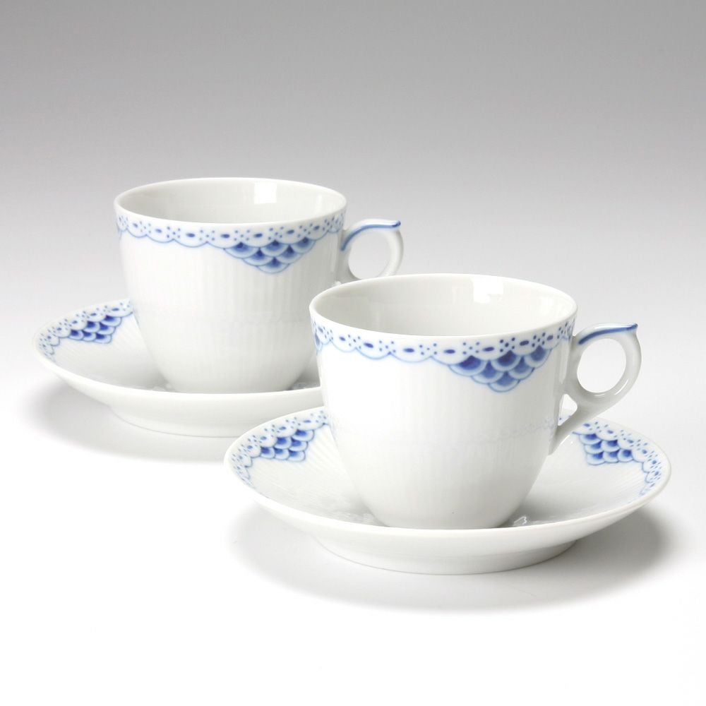 ロイヤルコペンハーゲン（Royal Copenhagen） プリンセス ブルー コーヒーカップ＆ソーサー 170ml ペア 1104071／1017246