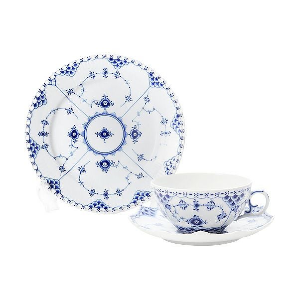  (ﾛｲﾔﾙｺﾍﾞﾝﾊｰｹﾞﾝ)ｾｯﾄ ブルーパルメッテ ペアティーセット 125ml|ロイヤル コペンハーゲン