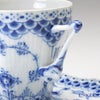 ロイヤルコペンハーゲン（Royal Copenhagen） ブルー フルーテッド フルレース コーヒーカップ＆ソーサー（S） 140ml ペア 1103068／1017226