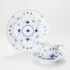 ロイヤルコペンハーゲン（Royal Copenhagen） ブルー フルーテッド プレイン トリオセット（コーヒー）