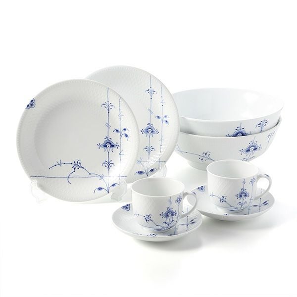 ロイヤルコペンハーゲン（Royal Copenhagen） ブルーパルメッテ カップ＆プレート＆ボウル 6点セット