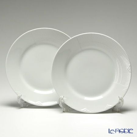 ロイヤルコペンハーゲン（Royal Copenhagen） エレメンツ ホワイト プレート 26cm ペア 2597625／1017498
