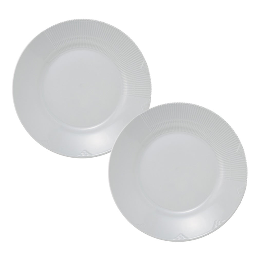 ロイヤルコペンハーゲン（Royal Copenhagen） エレメンツ ホワイト プレート 26cm ペア 2597625／1017498