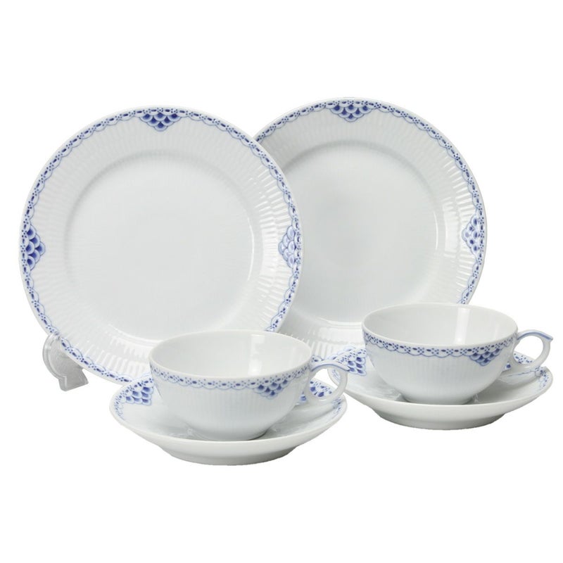 ロイヤルコペンハーゲン（Royal Copenhagen） プリンセス ブルー トリオセット（ティー） ペア