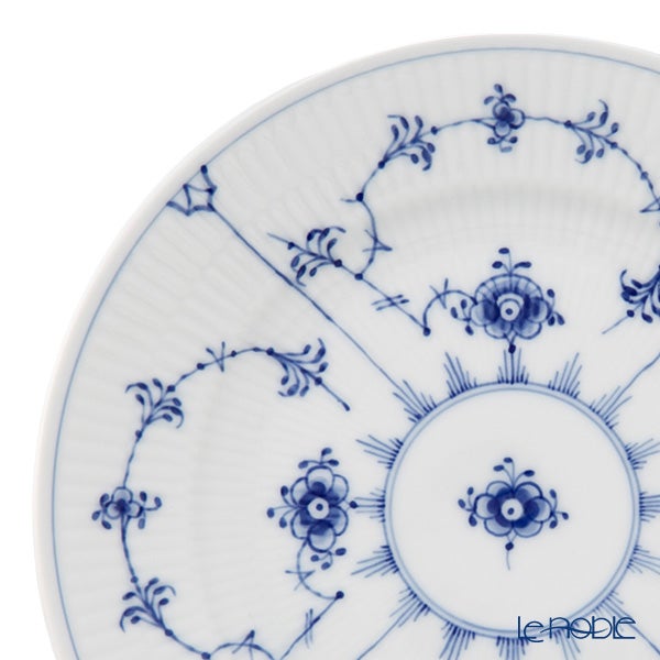 ロイヤルコペンハーゲン（Royal Copenhagen） ブルー フルーテッド プレイン プレート 17cm ペア 1101617／1017198