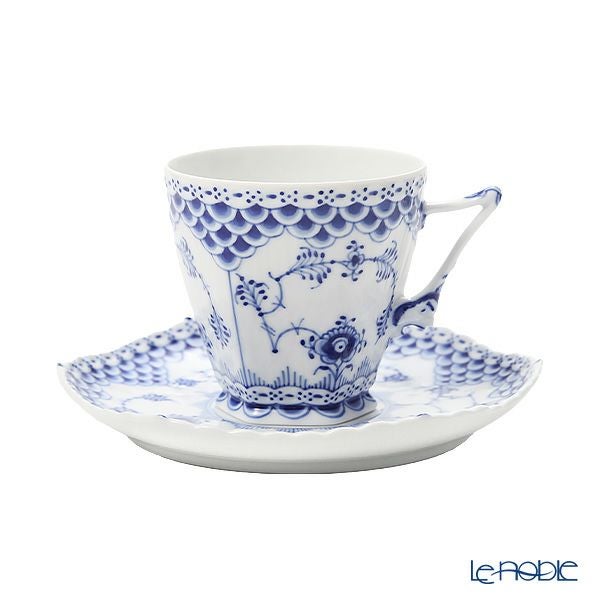 ロイヤルコペンハーゲン（Royal Copenhagen） ブルー フルーテッド フルレース トリオセット コーヒー