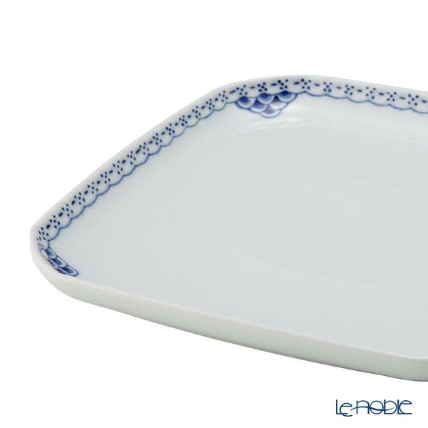 ロイヤルコペンハーゲン（Royal Copenhagen） プリンセス ブルー スクエアディッシュ 10.5cm ＆ 21cm 2点セット