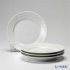 ロイヤルコペンハーゲン（Royal Copenhagen） ホワイト フルーテッド ハーフレース プレート（フラット） 19cm 4枚セット 1128620／1017293