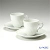 ジノリ1735／リチャード ジノリ（GINORI 1735／Richard Ginori） ベッキオホワイト コーヒーカップ＆ソーサー 120ml ペア