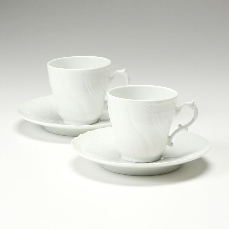 ジノリ1735／リチャード ジノリ（GINORI 1735／Richard Ginori） ベッキオホワイト コーヒーカップ＆ソーサー 120ml ペア